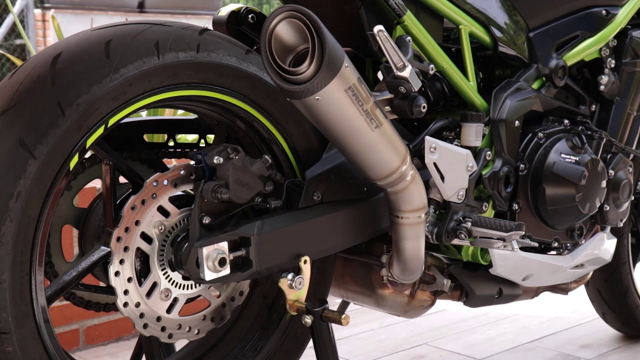 Kawasaki Z900 2020 70KW (35KW) stock exhaust vs. SC Project S1 (Audio Levels manually adjusted)