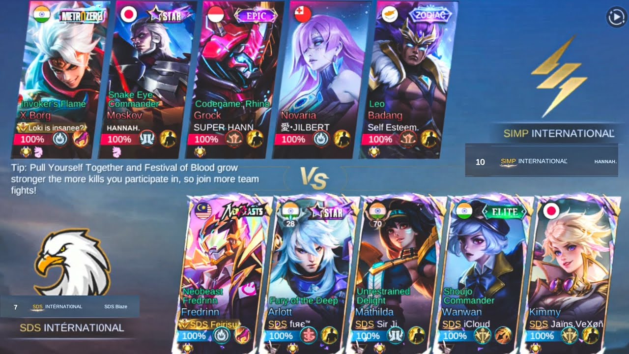 GLOBAL NO.7 VS GLOBAL NO.10 SQAUD|INTENSE MATCH|KAEL MLBB