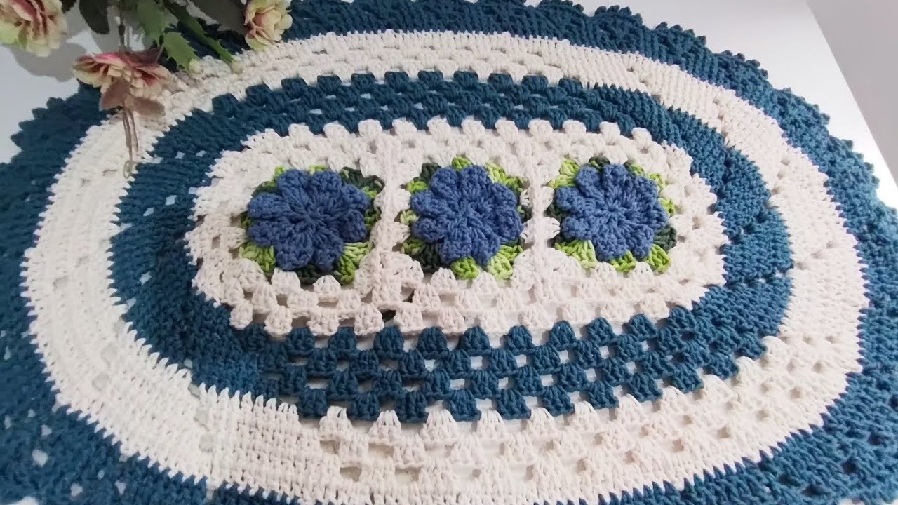 Minha produção com crochê no final de semana #muitostapetes#tapetescomflores🌸