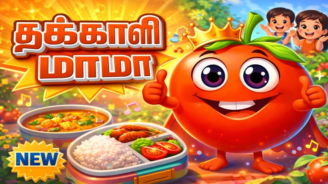 தக்காளி மாமா | Thakkali Mama Song 🍅 | Tamil Kids Rhymes | Cartoon Song