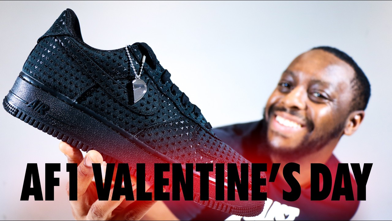 Nike Air Force 1 Valentine's Day 2026 Black On Foot Review QuickSchopes 890 Schopes IB6836 001
