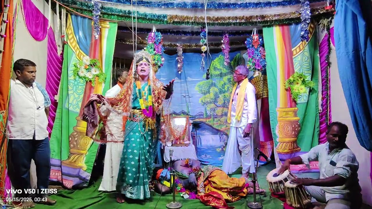 చన్మన్ పల్లె మూడో రోజు చెన్నకేశవ స్వామి నాటకం నీళ్ల రెడ్డి శవం దగ్గర చెన్నమ్మ దుఃఖించుట
