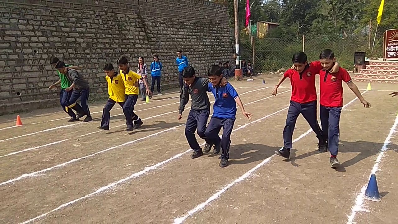 Annual sports day KV Subathu - three legged race