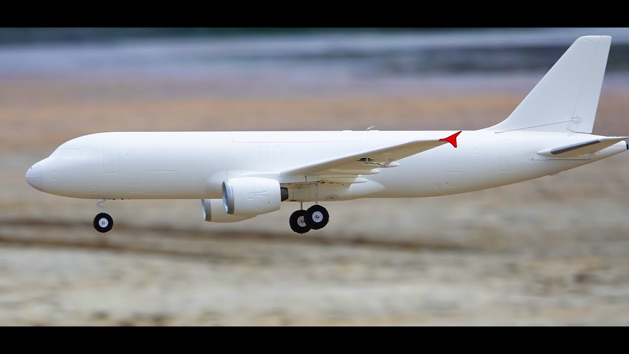 XFly Model RC A320 twin 40mm EDF maiden flight