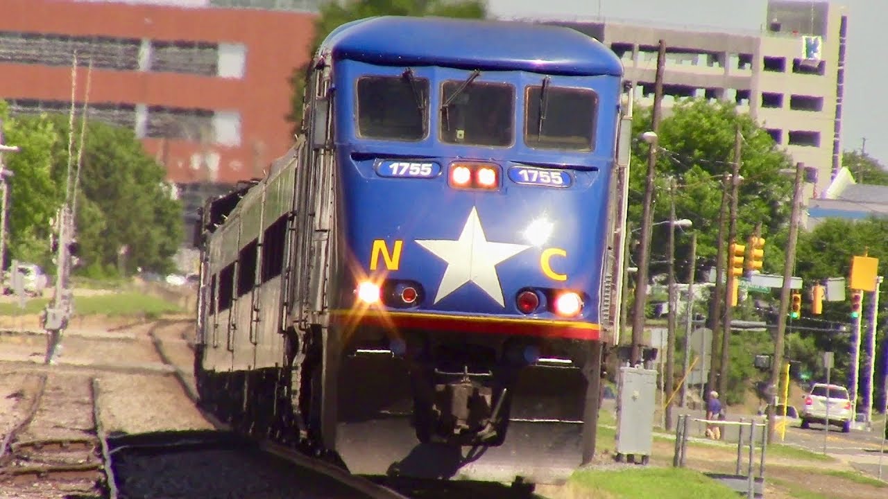 New Train Service. Amtrak Piedmont Train 77 Arriving and Departing Durham, NC