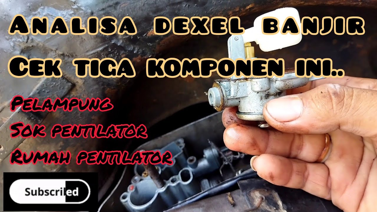 cara memperbaiki karburator vespa banjir
