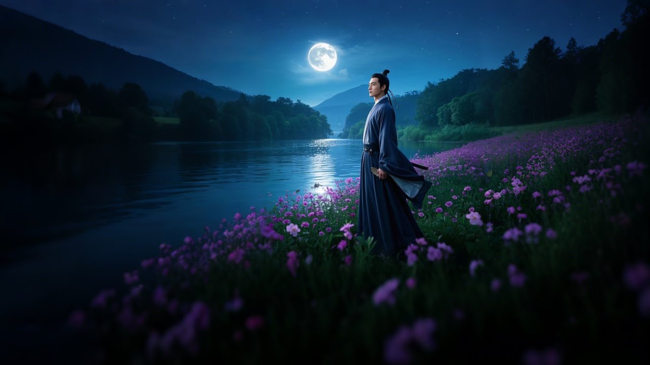 电影镜头画面演绎张若虚《春江花月夜》