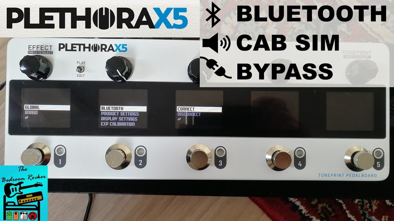 TC Electronic Plethora x5 - Bluetooth, Cabinet Simulation and Bypass Modes