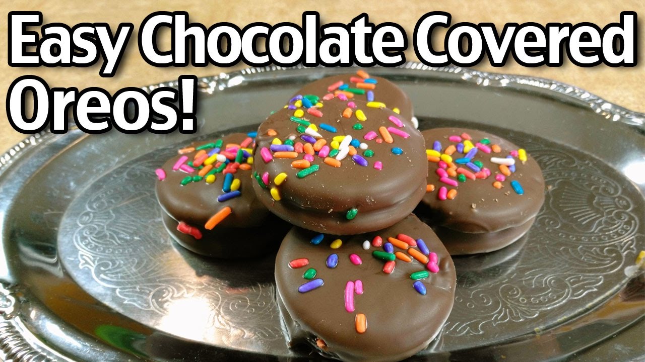 Easy Chocolate Covered Oreos!