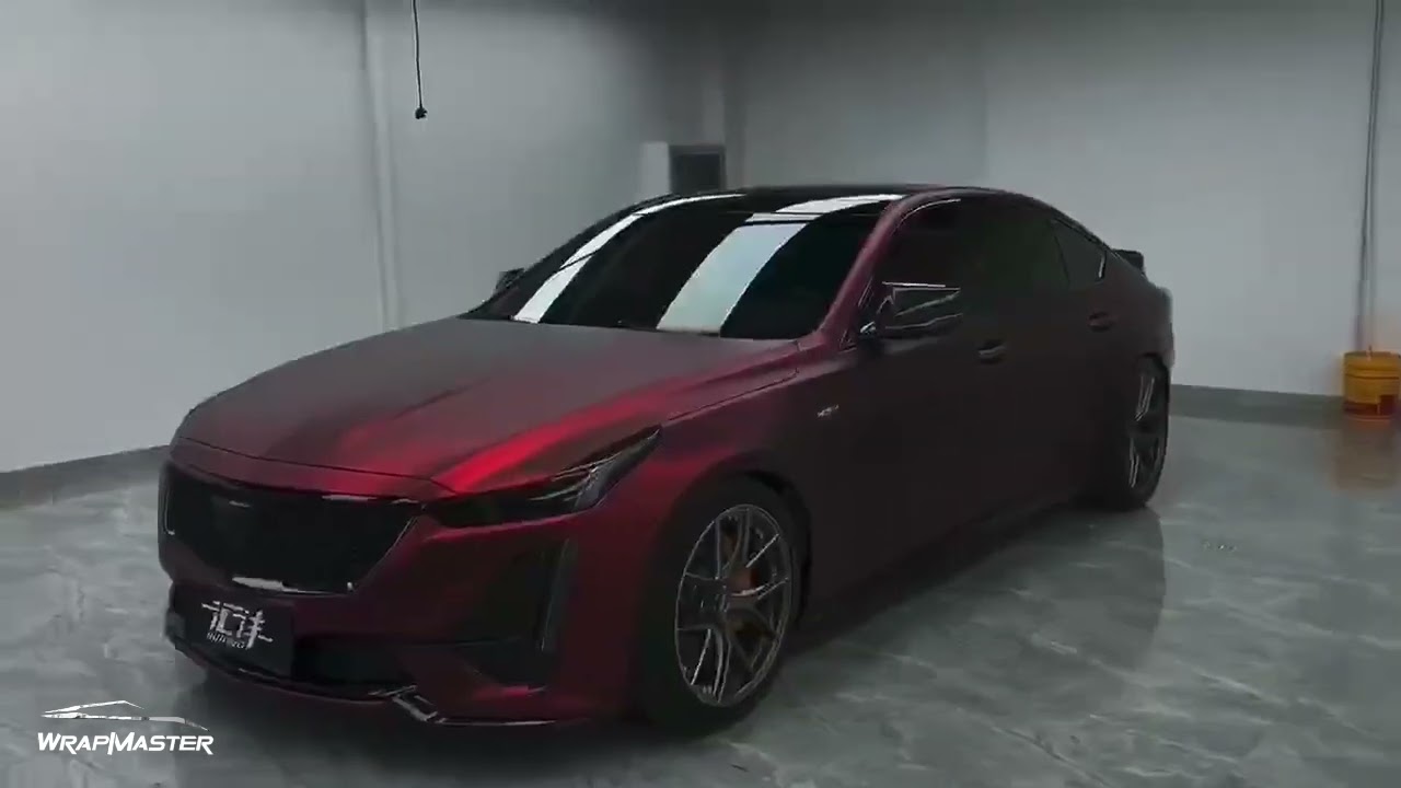 PET Romance Red Vinyl Wrap