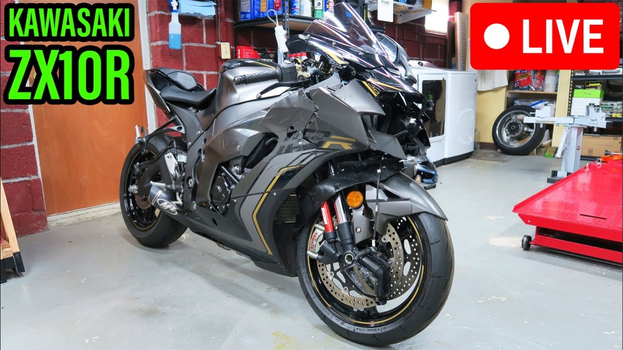 🔴 LIVE : RÉPARATION KAWASAKI ZX10R ACCIDENTÉE EN DIRECT