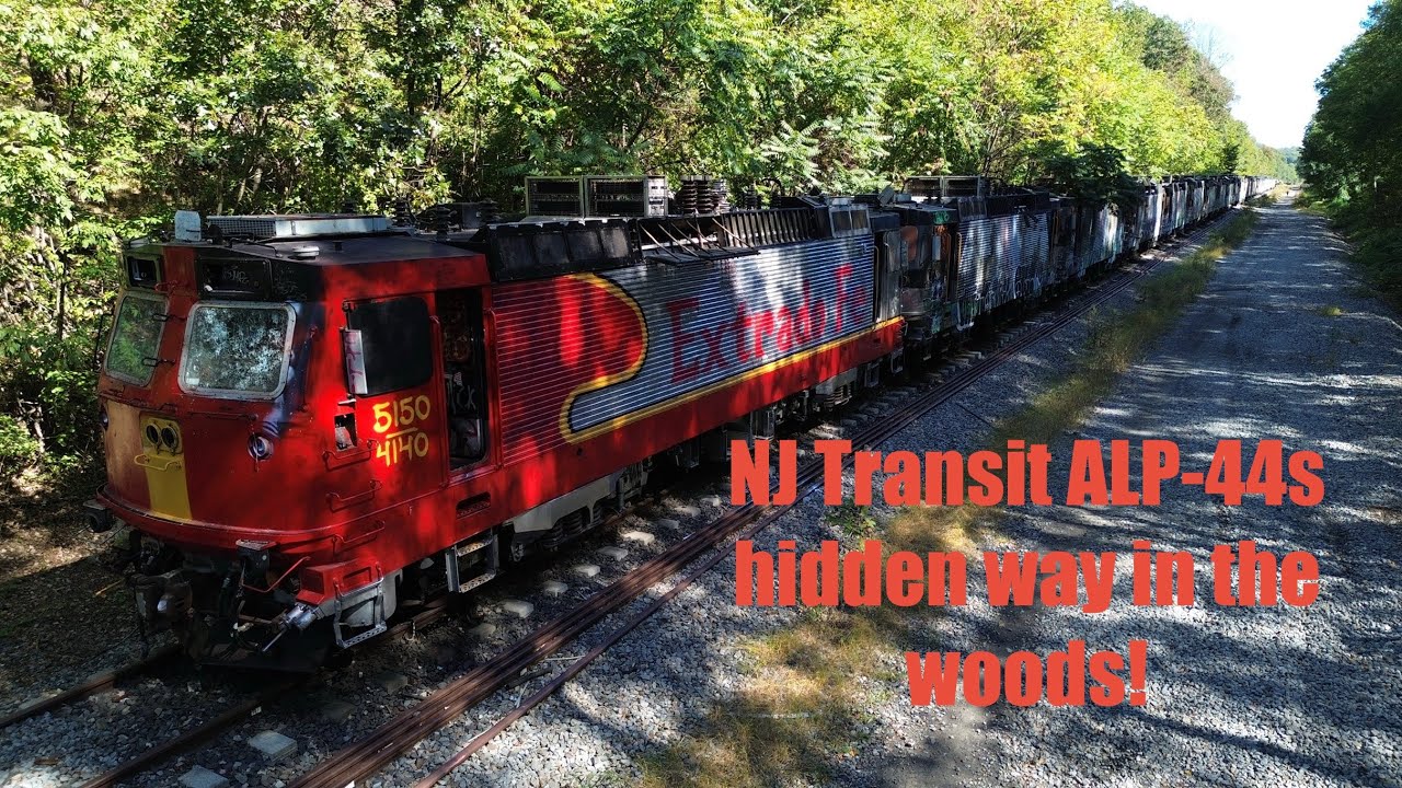 The Ghost Locomotives of NJ Transit! | Abandoned ALP-44 Engines Hidden in the Woods! 