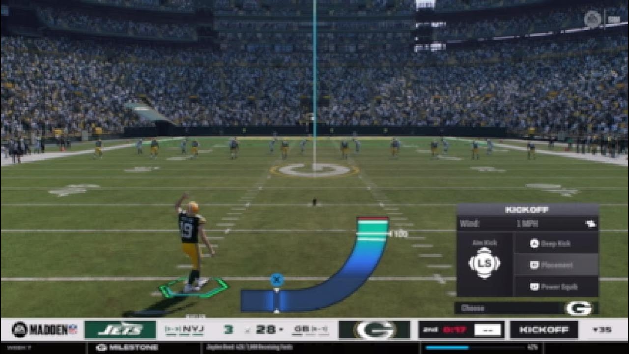 Madden 26 GreenBay Packers vs New York Jets