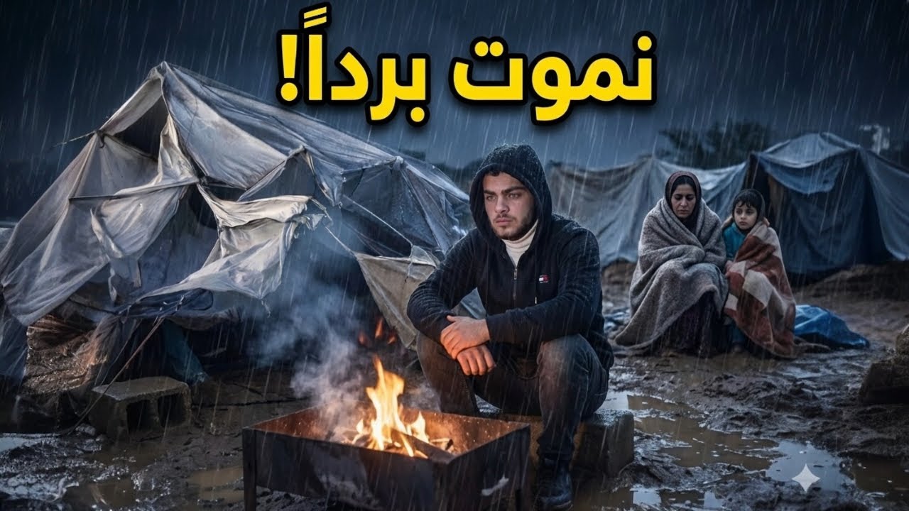 نموت من البرد؟ ليلة الرعب في غزة.. المطر دمر كل شيء!