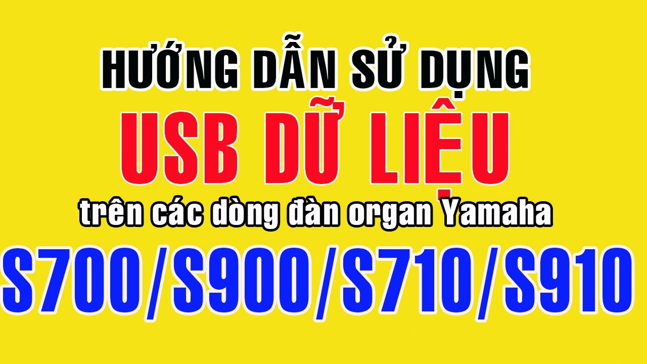 Hướng dẫn sử dụng usb trên đàn Yamaha PSR S710 S910 - Giá usb 400k - hotline 0931971081 (8-21h)
