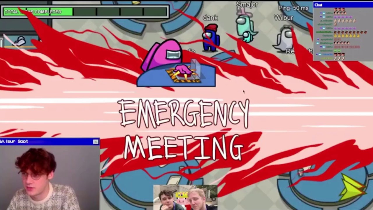 technoblade being a comedic genius in among us for 10 minutes