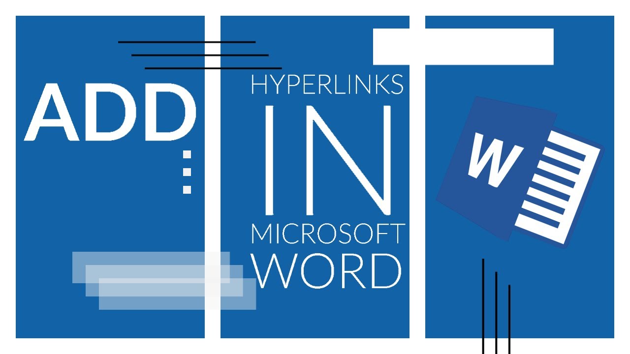 How To Add Hyperlinks In Microsoft Word - Updated 2020