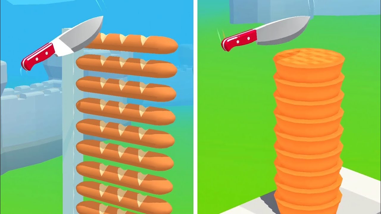 Slice It All Gameplay! Satisfying and Relaxing ASMR Slicing Video