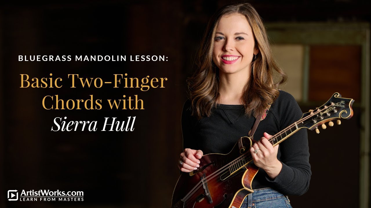 Урок игры на мандолине в стиле блюграсс: базовые аккорды для двух пальцев с Сьеррой Халл || Artis...