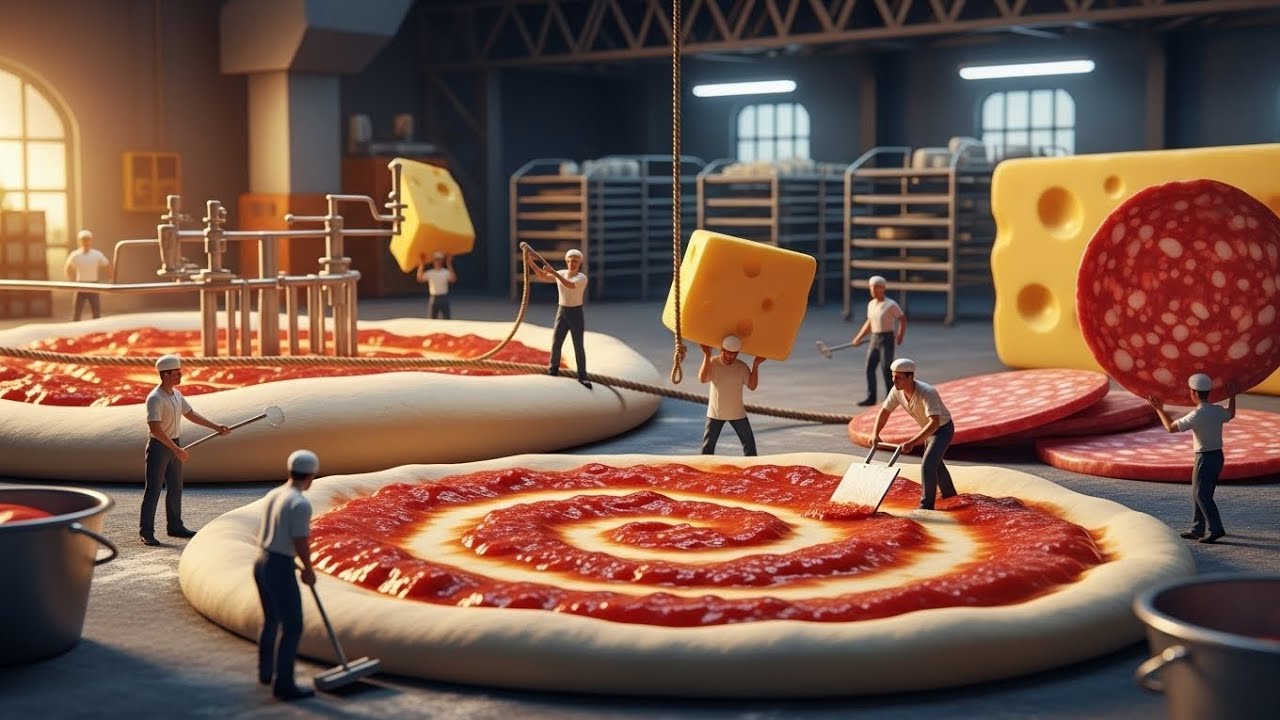 The Most Unbelievable Pizza Factory Ever #liliput #factory #asmr #inside_factory