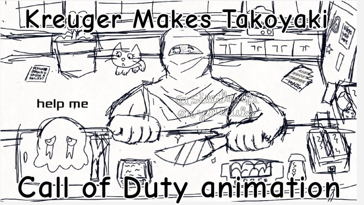 ☆ kreuger makes takoyaki || call of duty flipaclip animation