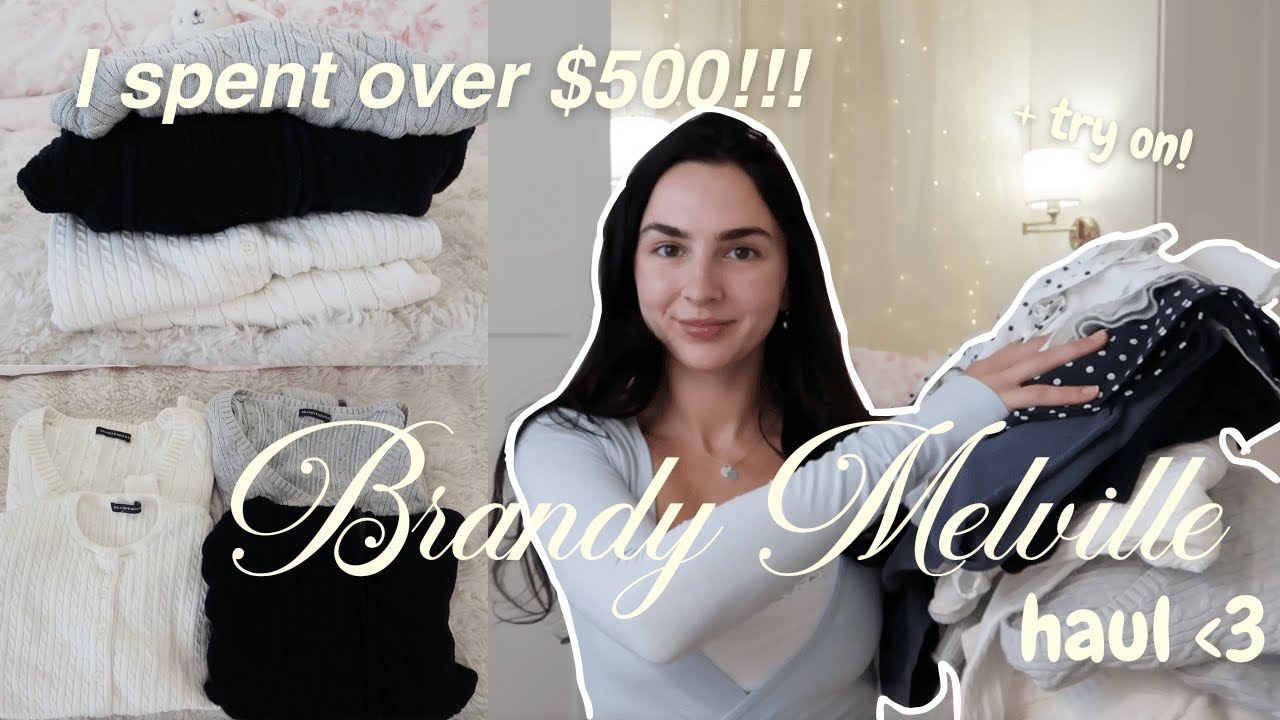 Brandy Melville Haul | Я потратил больше 500 долларов в Нью-Йорке! ☕🧣🧺🧸