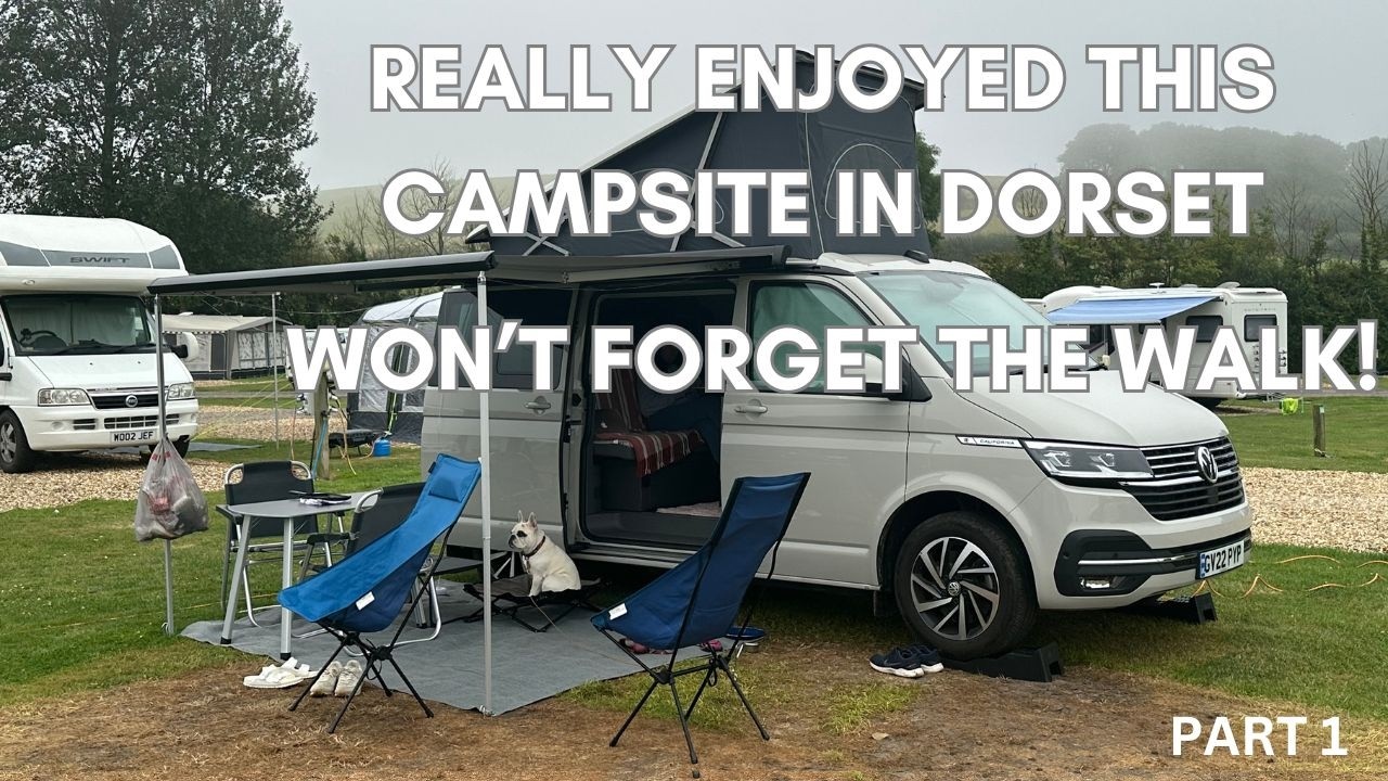 Наша последняя летняя поездка в Дорсет на кемперване VW California Ocean в кемпинге на молочной ф...