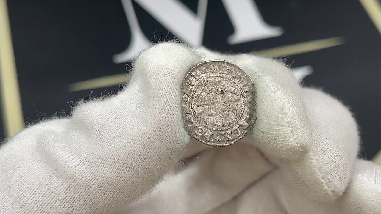 Zygmunt II August, P&oacute;łgrosz Wilno 1545 - podw&oacute;jne D, BARDZO RZADKI