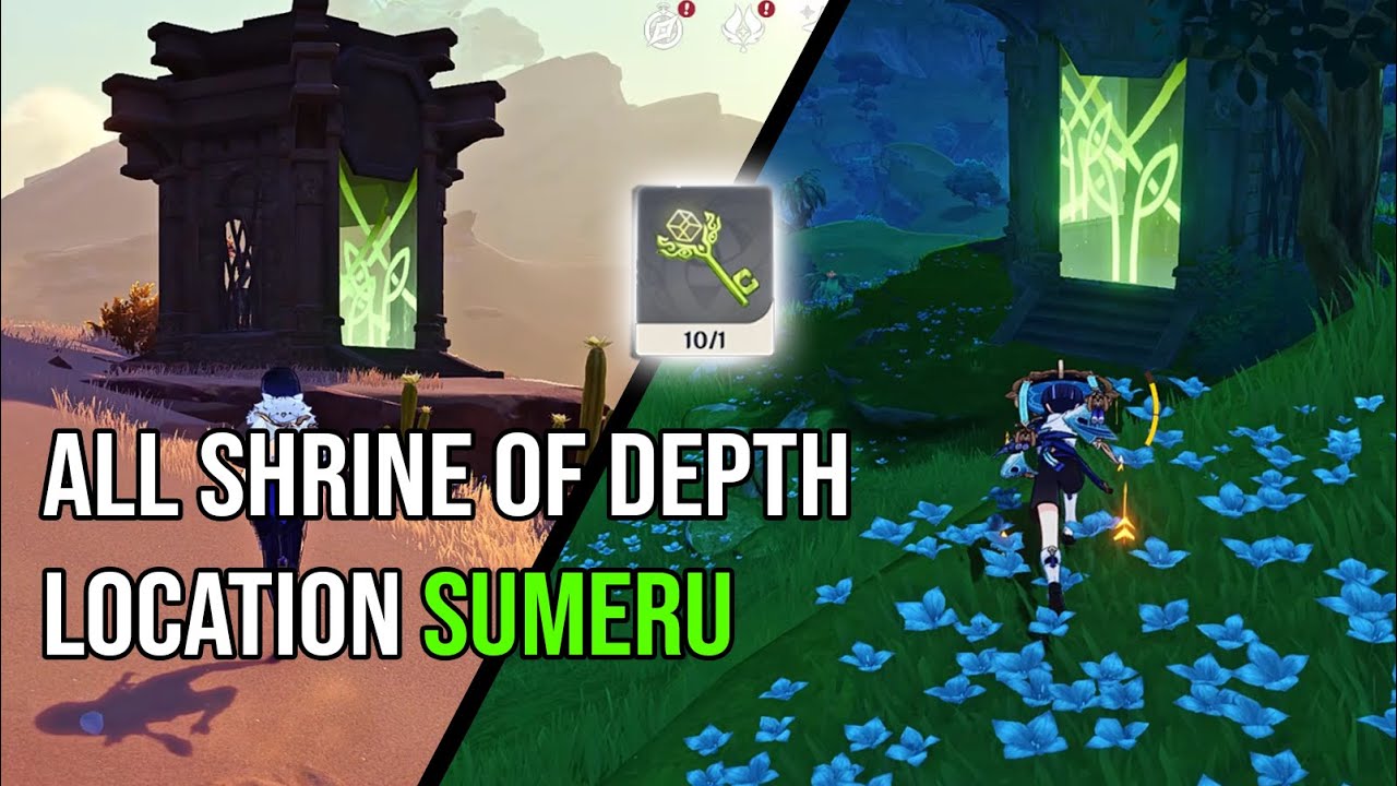 All 10 Shrine of depth Location (Sumeru) - Genshin Impact
