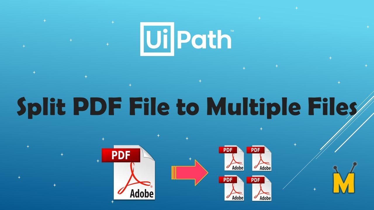 UiPath | Разделить PDF-файл на несколько файлов | Получить каждую страницу PDF-файла как отдельны...