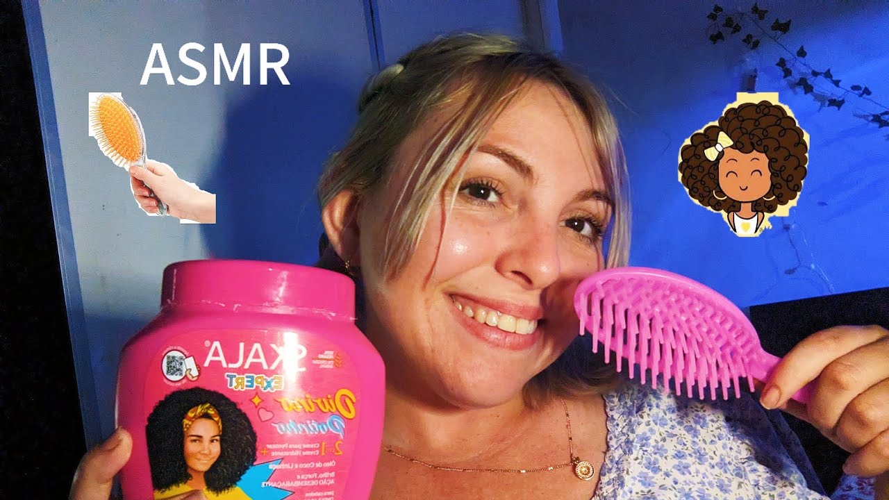 ASMR/ Finalizando seus cachinhos ( COM SONS ARREPIANTES)