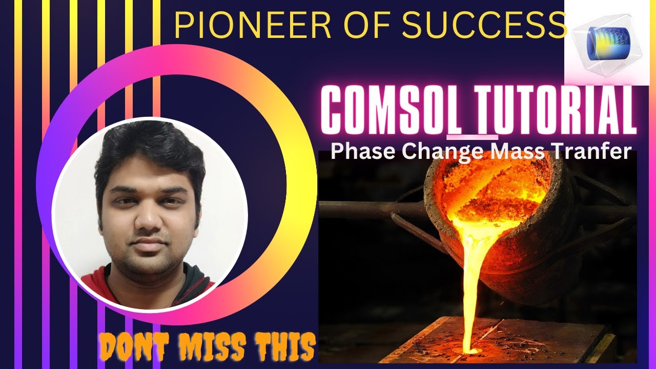 Моделирование изменения фазы плавления в COMSOL #PhaseChange #Melting #SolidtoLiquid #NaturalConv...