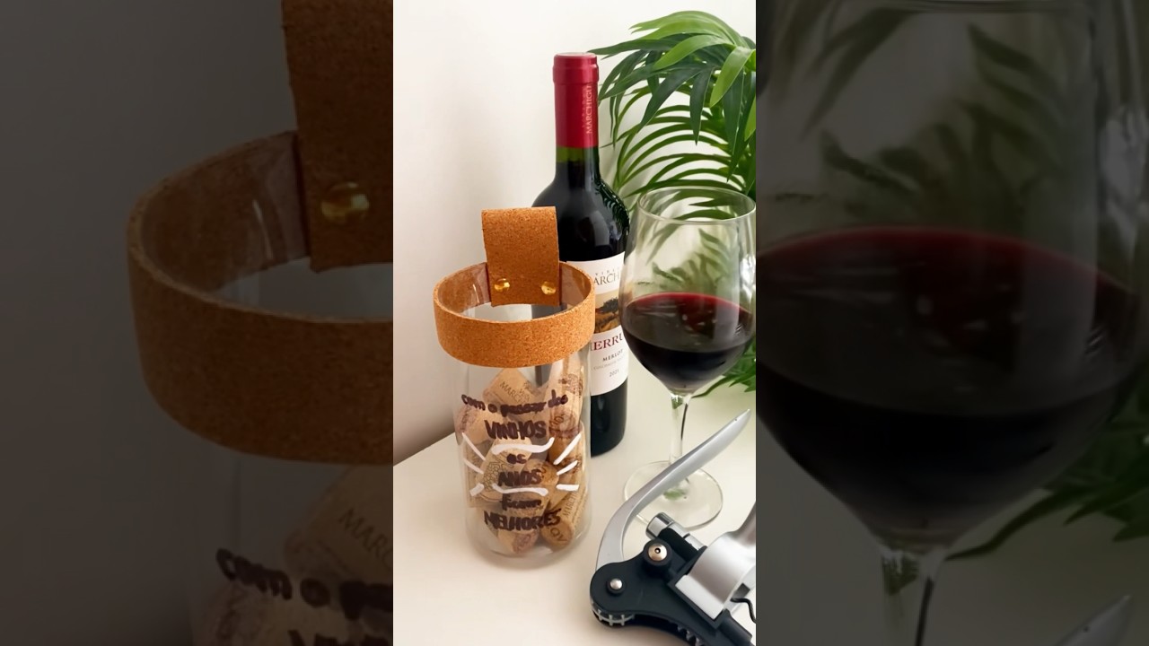 DIY Porta Rolhas | Fácil, Barato e com MATERIAL RECICLADO 