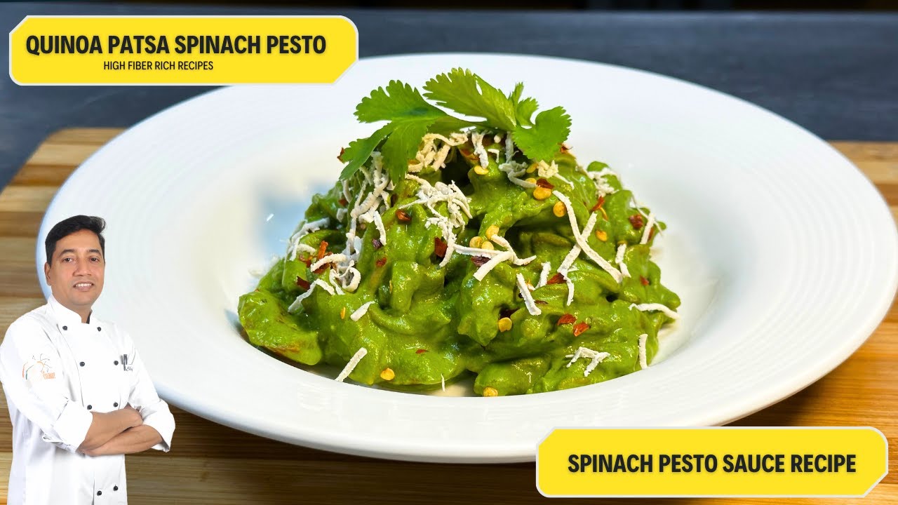 Quick Quinoa Pesto Pasta Recipe | Weight Loss Friendly Quinoa Pesto Pasta | Chef Sahajan