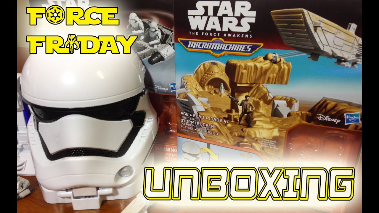 Unboxing Star Wars Micro Machines First Order Stormtroper #ForceFriday