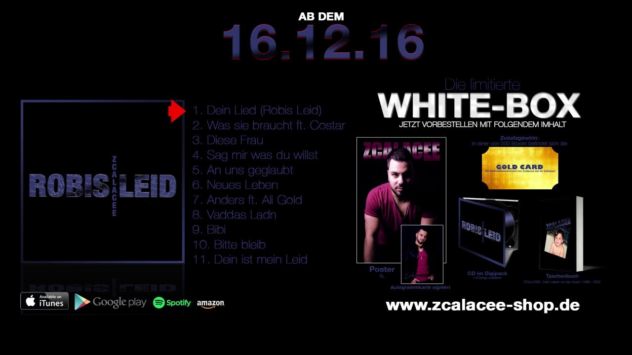 ZCALACEE ►ROBIS LEID◄ Jetzt reinh&ouml;ren und vorbestellen.