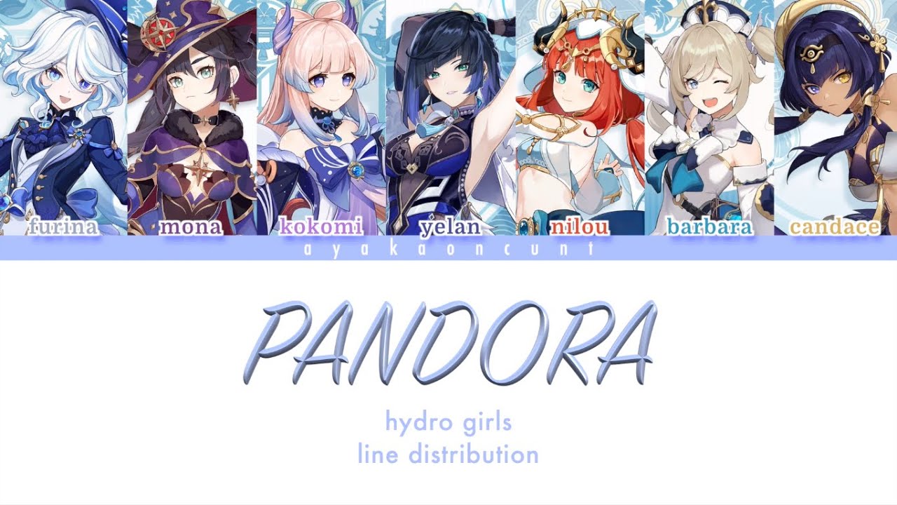 how would hydro girls (genshin) sing - pandora by mave
