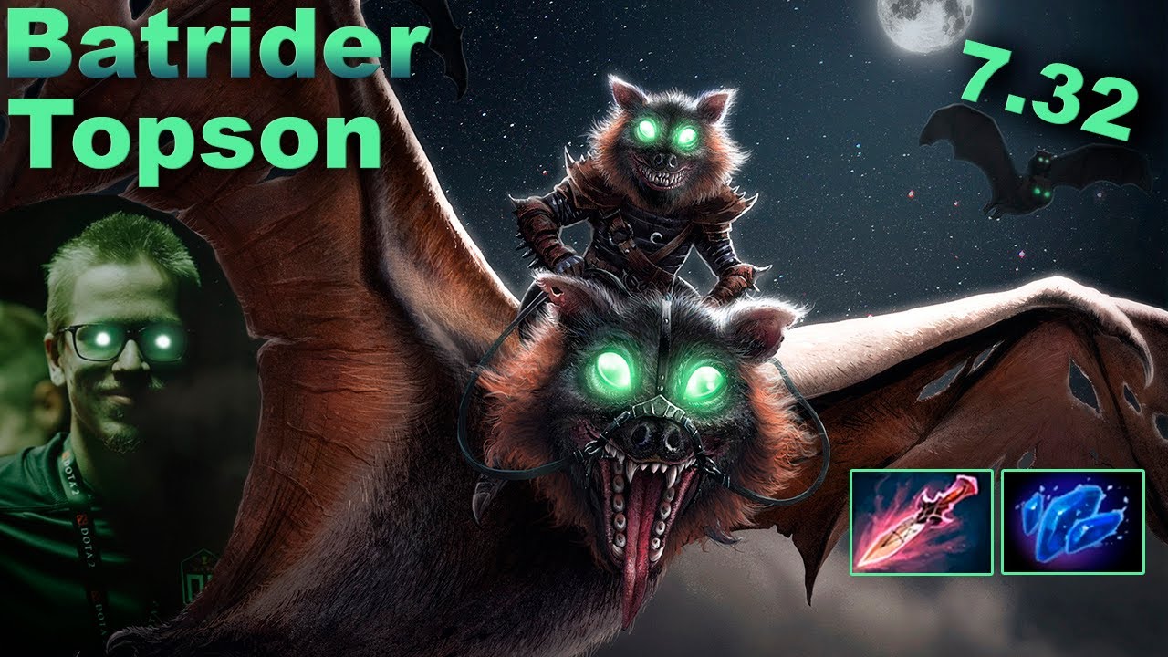 Topson - Batrider 7.32 - Враги ненавидят его!