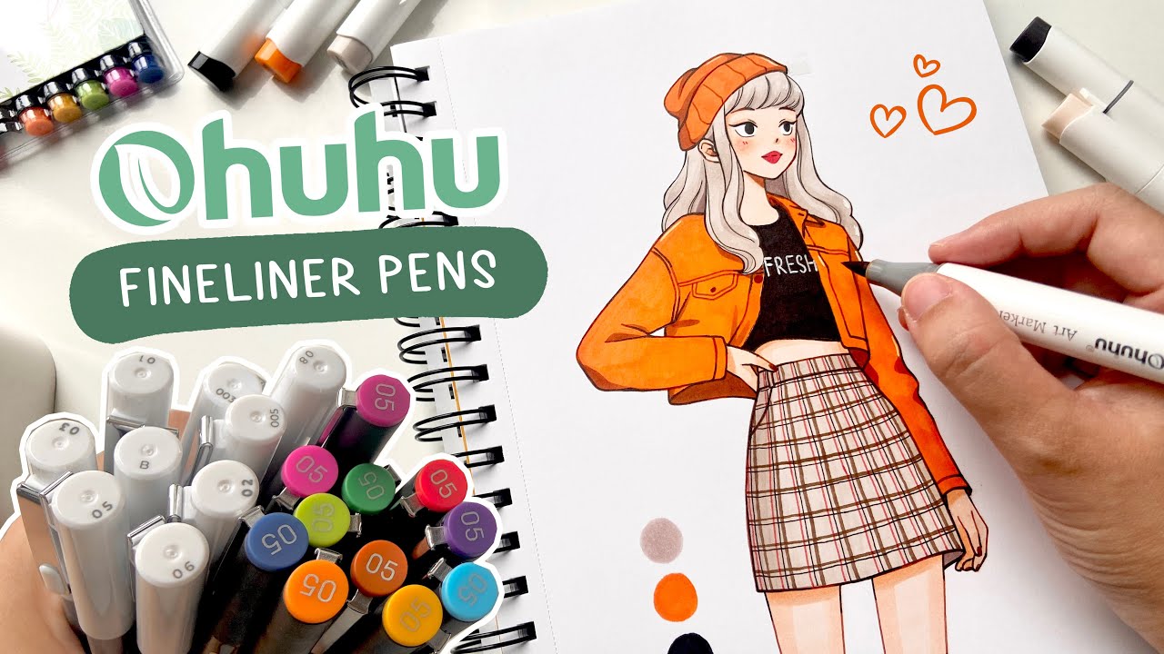 🍘 Draw with me / Marker Art 