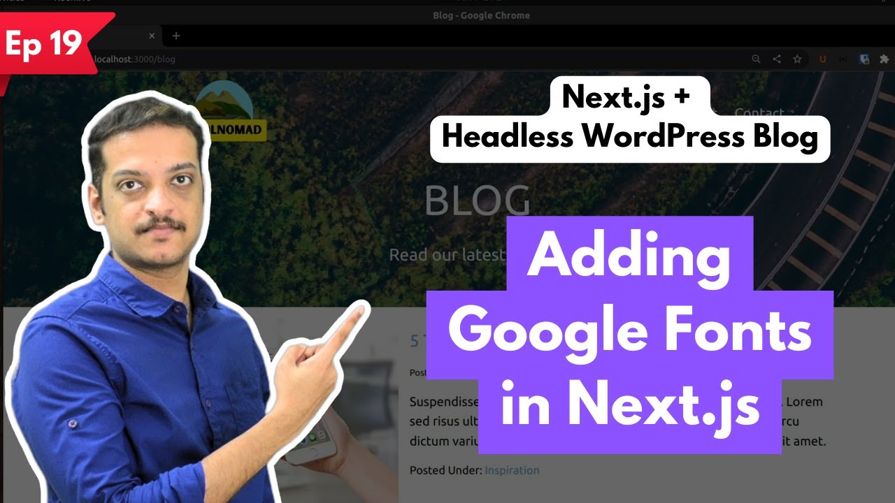 How to add Google fonts in Next.js - Next.js + Headless WP [part 19]