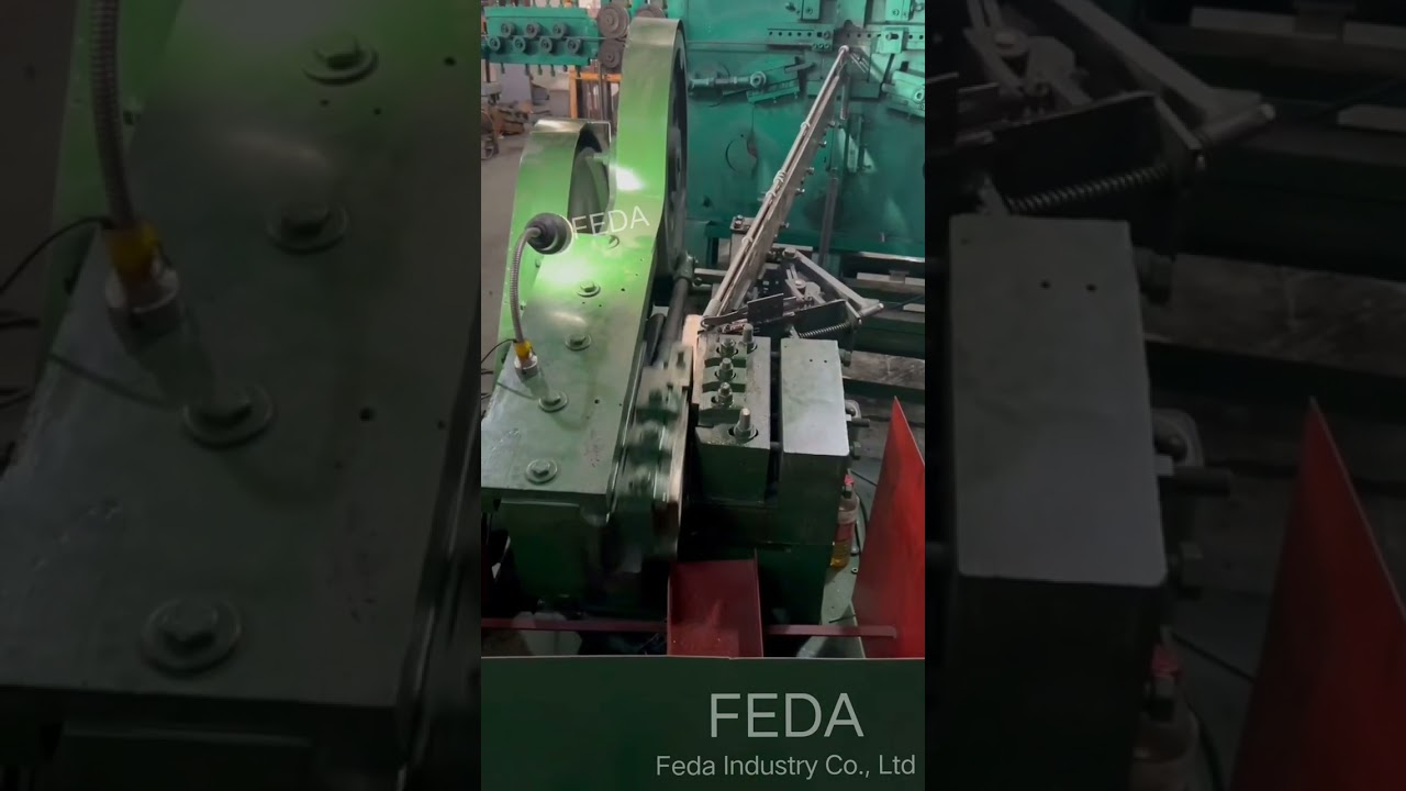 FD-206H automatic flat dies thread rolling machine for processing thread on eyebolts 