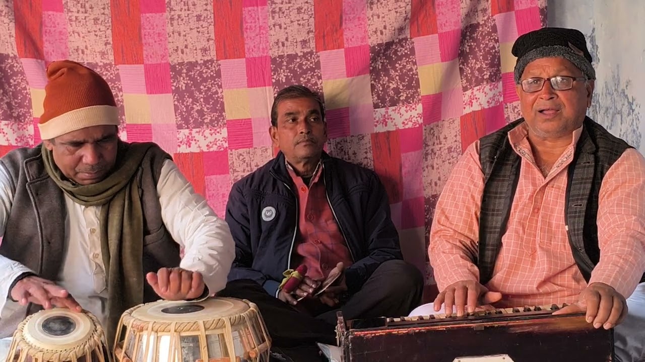 १५९९)बईठकी में #कीर्तन #फागुबाबा | सती दाह-१ | गायक #शत्रुघ्न सिंह तबला #सत्यदेवजी #दीनबंधुजी १.१.२६