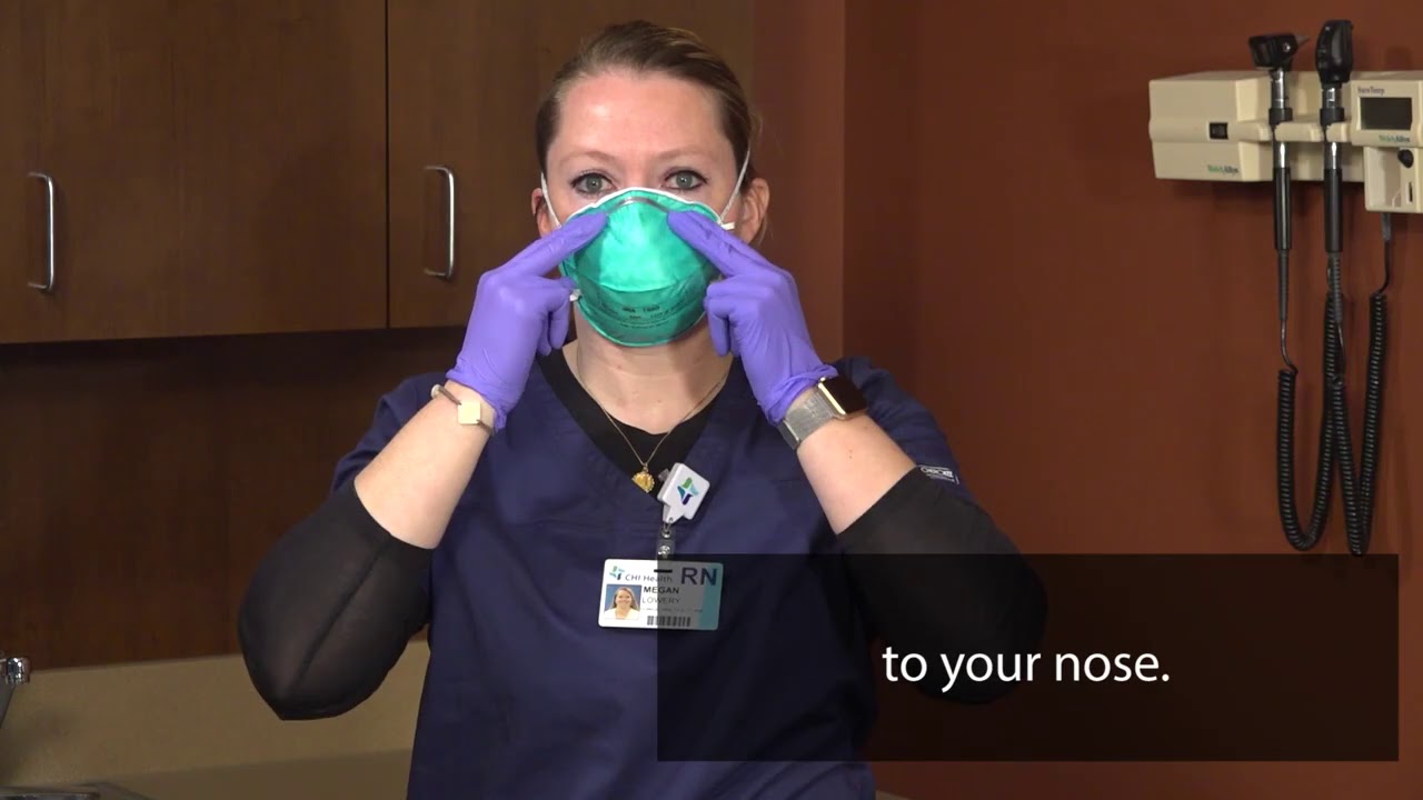 Performing a Seal Check When Donning an N95 Mask