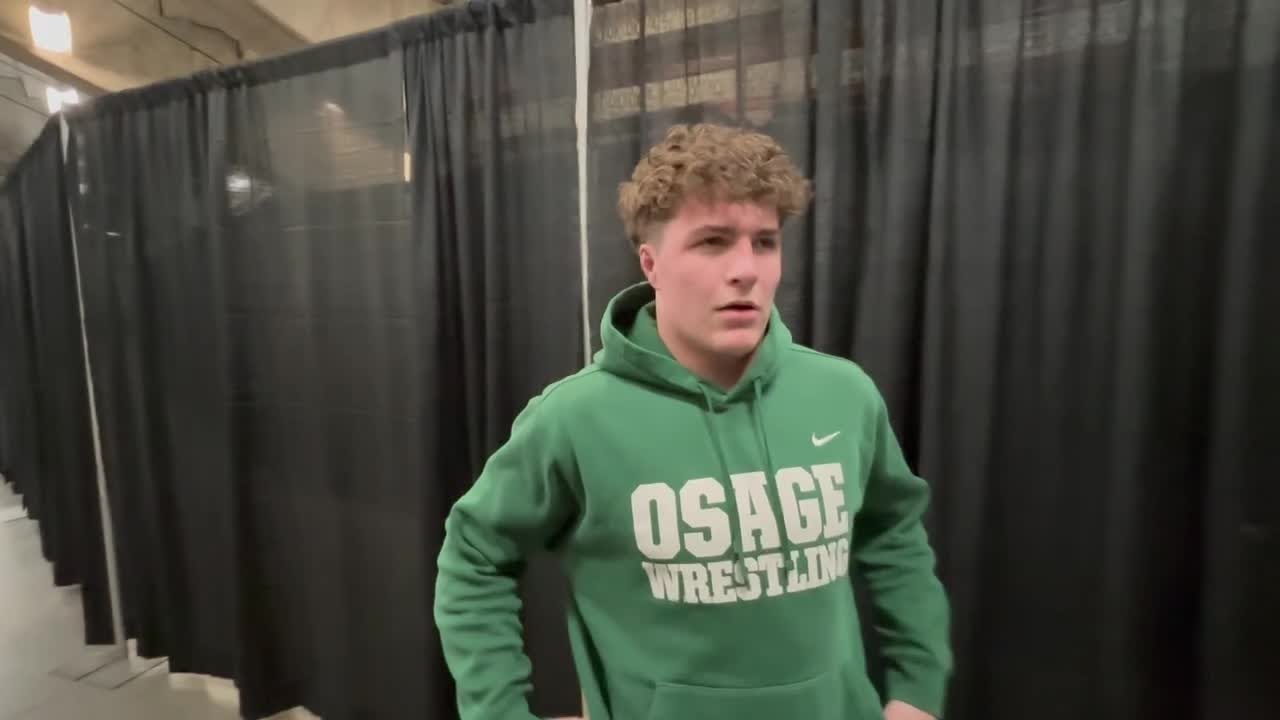 VIDEO: Osage's Gavin Muller on mindset in state tournament