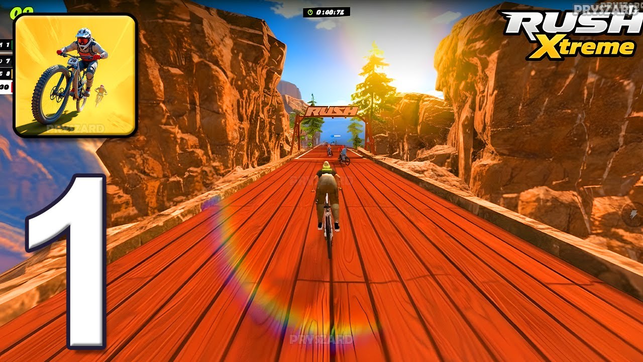 RUSH: Xtreme - Gameplay Walkthrough Part 1 - Xtreme Bike Driving Game (iOS, Android)