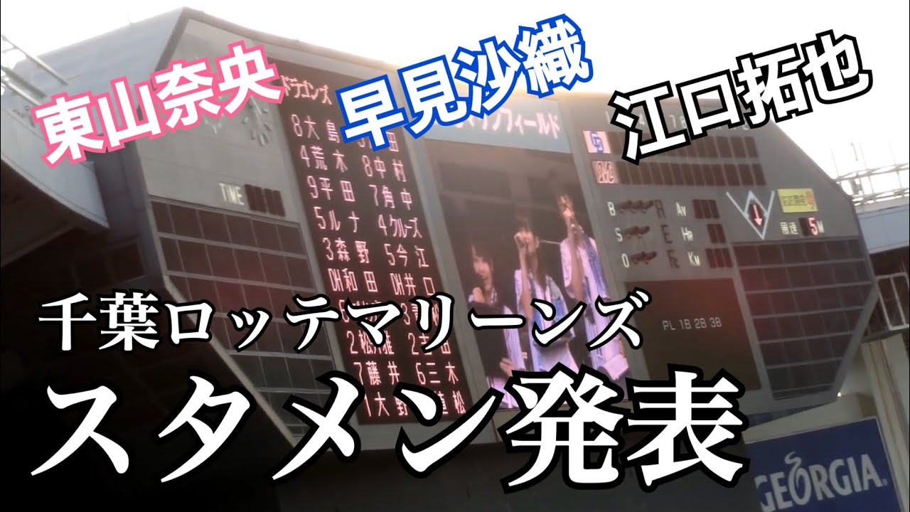 俺ガイル声優による千葉ロッテマリーンズスタメン発表
