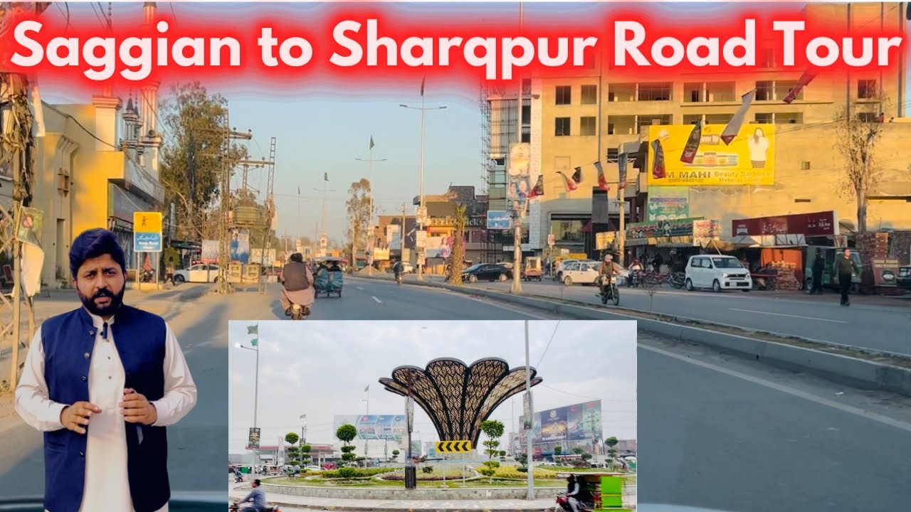 Sagging to Sharqpur Road Tour l Sharqpur Road Construction l Societies at Sharqpur Road