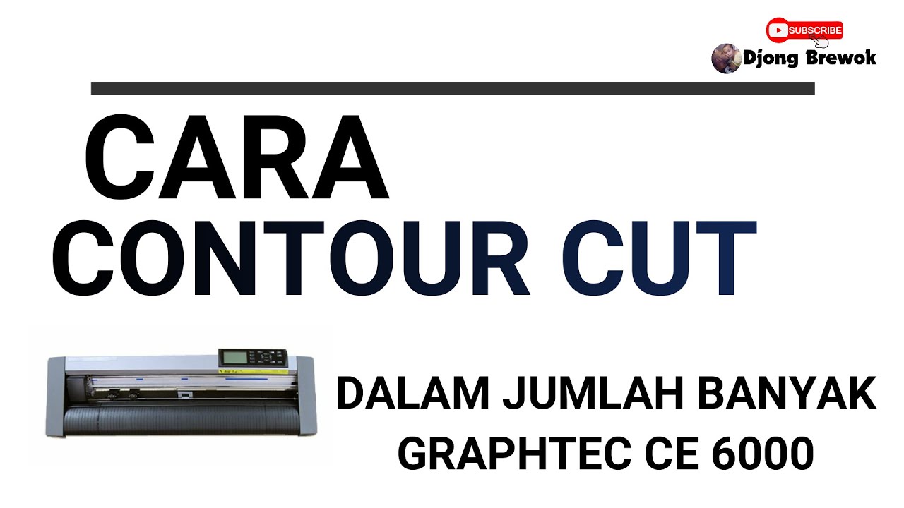 Cara Contour Cut dalam Jumlah banyak Graphtec #graphtecce6000 #contourcut #mesincuttingsticker