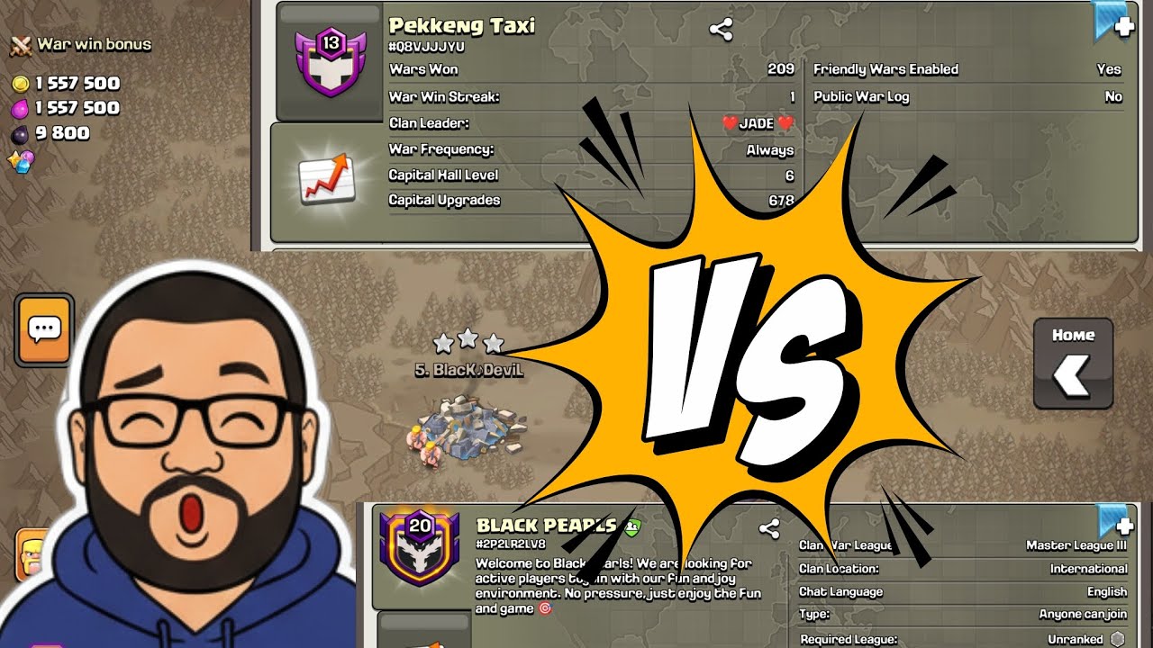 COC | We stayed in Crystal II | Let's go get those stars | 13/15 in 1st Half