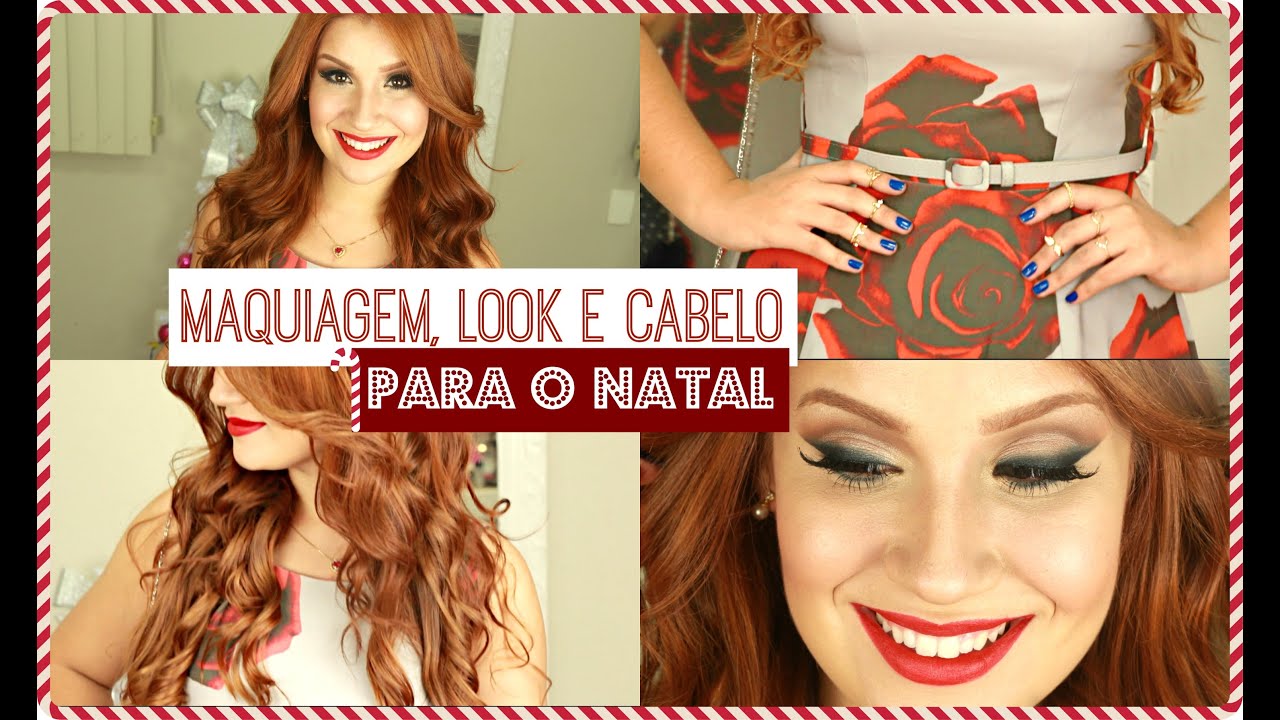 Make + Cabelo + Look para o natal!